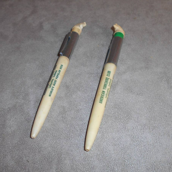 Ritepoint American Yorkshire Club Ballpoint Pen Lot Lafayette IN Pig Topper - Picture 2 of 6